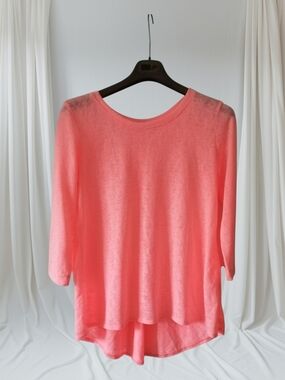 Nally & Millie Pink Scoop Neck Knit Top
